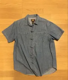 90s FADED GLORY デニム シャツ チャイナ ワーク ビンテージ