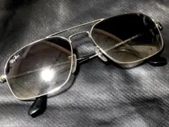 Ray-Ban シルバー スクエアサングラス