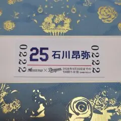 中日ドラゴンズ 石川昂弥選手 名鉄硬券キップ 知多半田駅