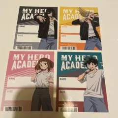 ヒロアカ　アニメイト　特典　ステッカー　4枚セット