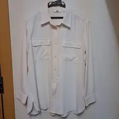 UNIQLO UVカットシャツ　長袖　オフホワイト M