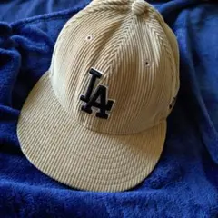 希少】ニューエラ 59FIFTY ドジャース コーデュロイ ベージュ 7 1/2