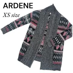 ARDENE 幾何学模様 カーディガン XSサイズ