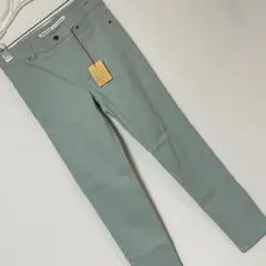 新品 L MEN スキニーパンツ ストレッチ イージーパンツ ライトブルー