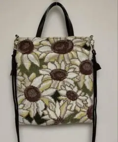 フェイラー FEILER ソレイユブラン　巾着 ショルダーバッグ　ひまわり