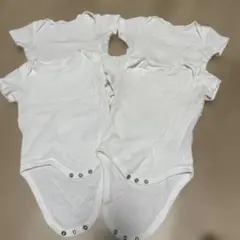 next baby 6-9month オフホワイトリブボディスーツ