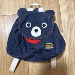 DOUBLE.B クマデザイン デニムリュック