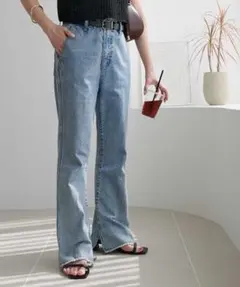 DISCOAT USコットンデニムフレアパンツ・Sのサムネイル