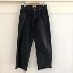 SERGE de bleu BARRELテーパード ワイド デニム ブラック