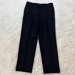 【美品】ジョルジオアルマーニ スラックス ストライプ ビジネス 2XL相当 紺色