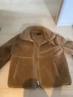 ZARA ベージュ ボアジャケット