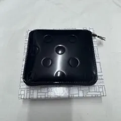 COMME des GARCONSWallet二つ折り財布ブラックエンボスドット