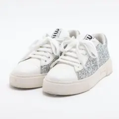 miumiu グリッターレザースニーカー