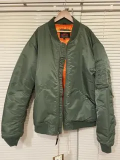 Schott MA-1ジャケット 2XL オリーブグリーン