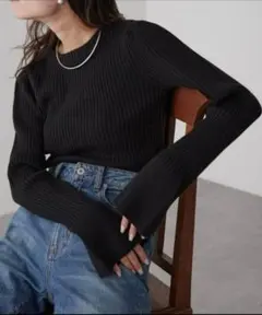 チャオパニックティピー　リブニットセーター