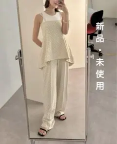 【新品】SHENERY シーナリー ダブルストラップドットサロペットのサムネイル