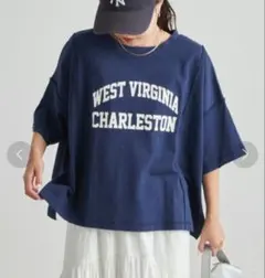 《送料込み》 CIAOPANIC TYPY USAコットン切替プリントTee