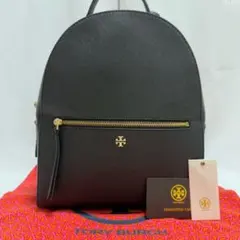 【極美品】トリーバーチ エマーソン リュック マザーズバッグ レザー 肩掛け 黒