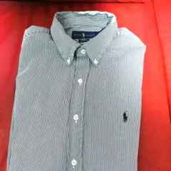 ラルフローレン ストライプ ボタンダウンシャツ CLASSIC FIT