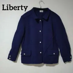 Liberty ボタン付きトップス　ネイビーのサムネイル