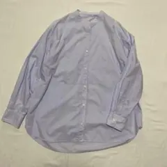 ナノユニバース　バンドカラーシャツ