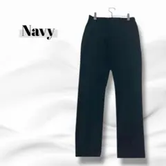 ネイビー Navy カジュアルパンツ フリースのような生地 シンプル 6310