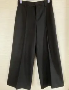 UNIQLO:C ユニクロ:Cブラッシュドジャージークロップドパンツ ブラックＳ