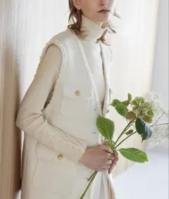 美品EUCLAID ツイードジレ