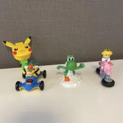 ハッピーセットフィギュア　ピカチュウ クッパ ヨッシー ピーチ