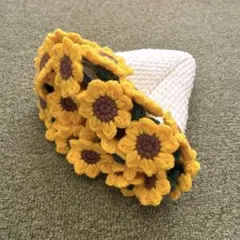 해바라기 부케 담요