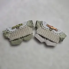 いつぬい　あんスタ　縫い服４点セット　グリーン×ベージュ　No.1649