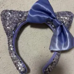 【匿名配送】USJ ユニバ キティ スパンコール カチューシャ 紫 ラベンダー