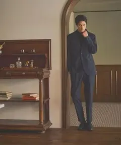 salon de GW リングヂャケット ストレッチTR セットアップネイビーS