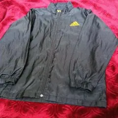 adidas ブラック 裏メッシュジャケット 140【薄手】