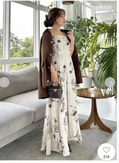 FRAY I.D ボタニカルプリントキャミソールワンピース／ウォッシャブル