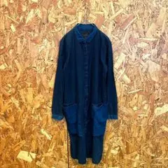 ZARA ザラ 膝丈ワンピース デニムワンピース フレア インディゴ レディース