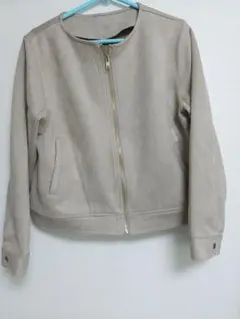 スエードジャケット ベージュ ブラウン モカアウター しまむら GRL ブルゾン