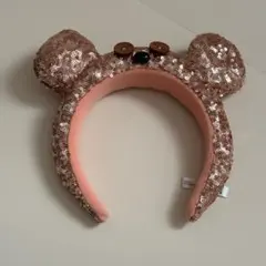 ユニバ　ティム　カチューシャ　スパンコール　ピンク　USJ