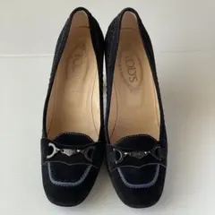 ル様専用新品未使用！TOD'S ブラック スエード パンプス サイズ37（24㎝