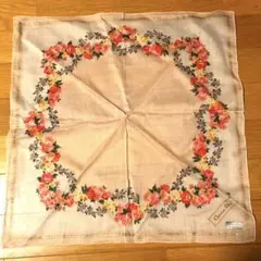 Christian Dior 花柄ハンカチ 約46cm