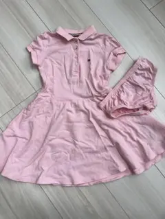 トミーヒルフィガー ピンク ポロドレス セット