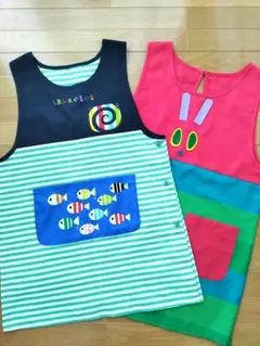 保育士　エプロン 2枚セット