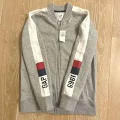 GAP KIDS 裏起毛130cm グレー ジッパーパーカー⭐︎新品タグ付き
