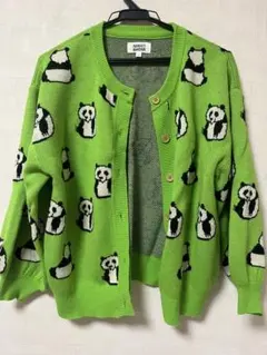 MARKETY'S HOGAN パンダ柄カーディガン Lサイズ