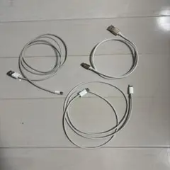 Lightningケーブル 3本セット ホワイト