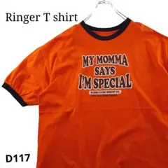 nanase様【希少】BUBBA GUMP SHRIMPリンガーTシャツオレンジ