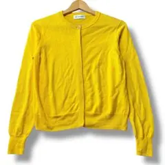 イネド ニットカーディガン イエロー 春 9サイズ 美品