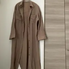 【EGOIST】 ベージュ シャツワンピース 長袖