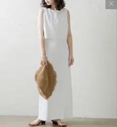 美品3way mystic ジップベスト レイヤード ノースリーブ ワンピース