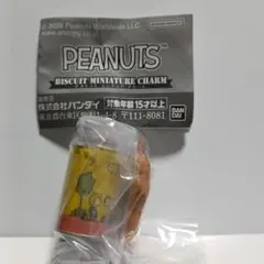 PEANUTS スヌーピー ビスケットミニチュアチャーム 丸缶 ガチャ